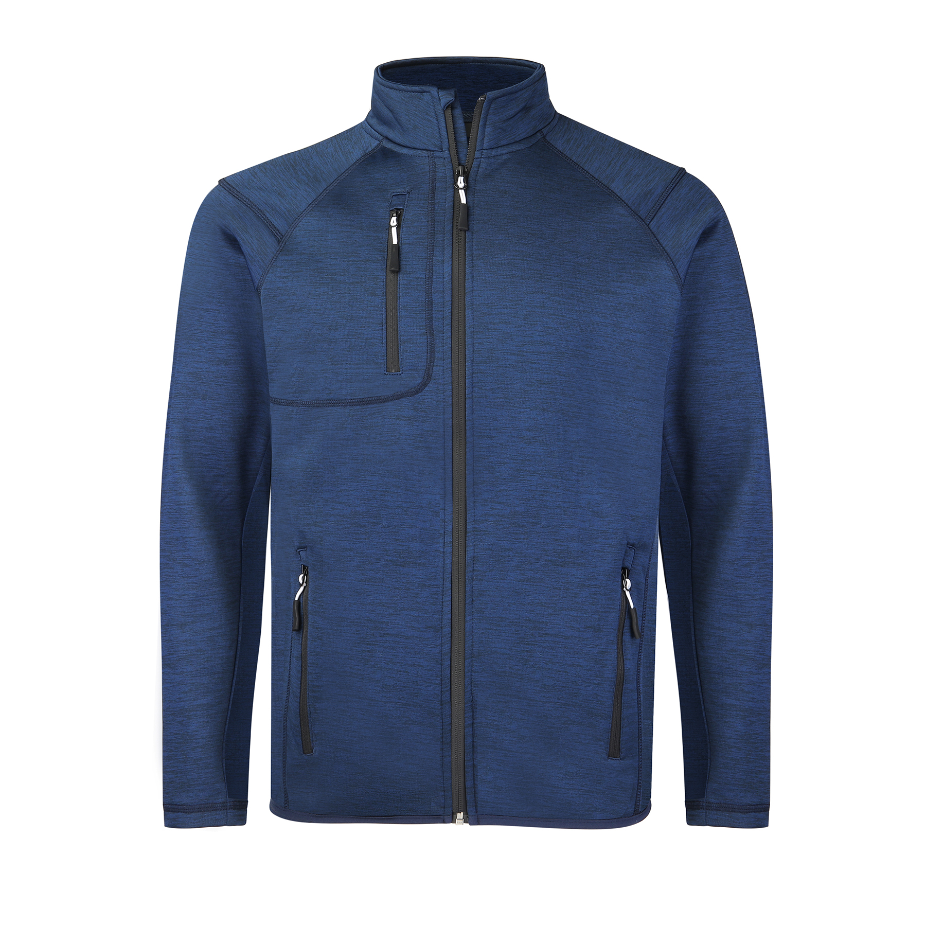 Men's Full-Zip Sweater Fleece Jacket with Chest Pocket 14