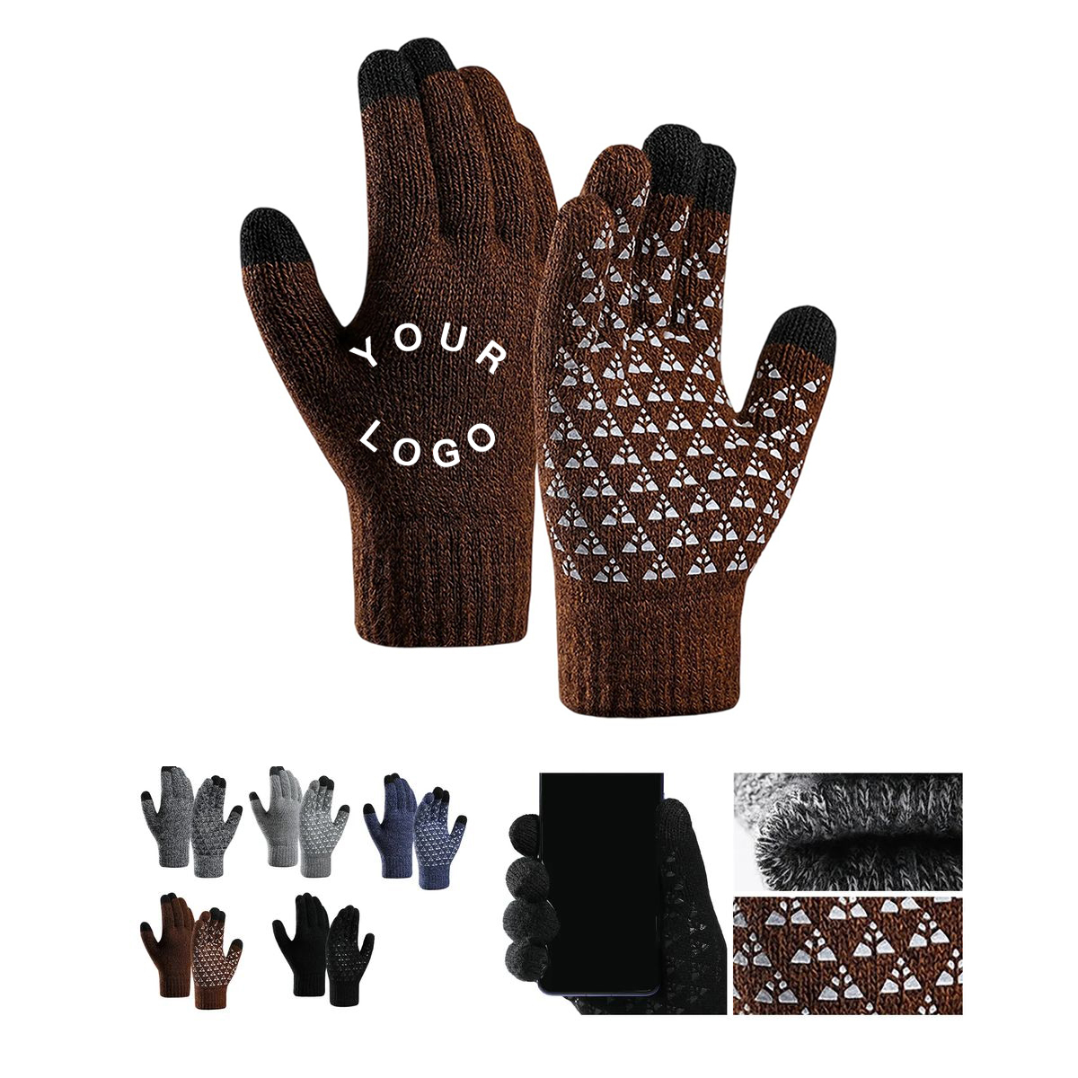 Touchscreen Acrylic Gloves with Windproof Fabric 3