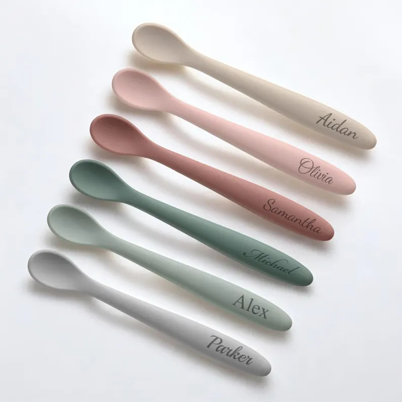 Silicone Baby Feeding Spoons 5