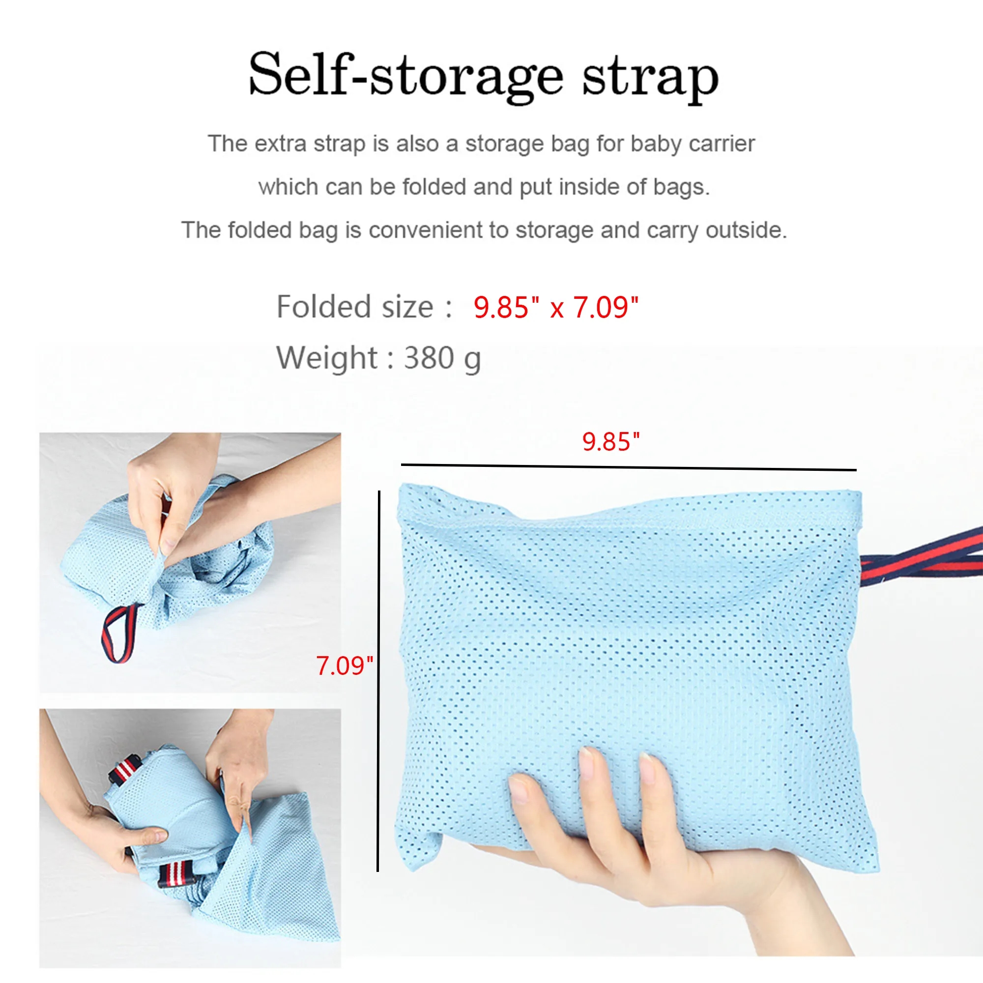 Baby Wrap Carrier Slings Adjustable Sizs 2