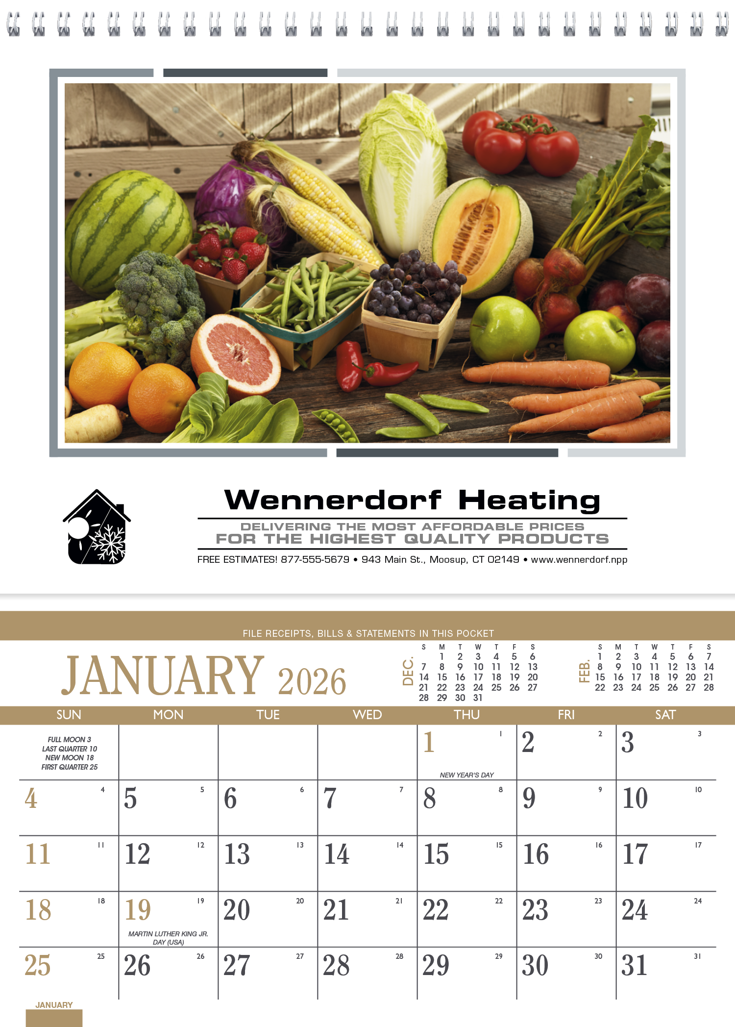 Triumph® Calendars Recipe Pocket Calendar 2
