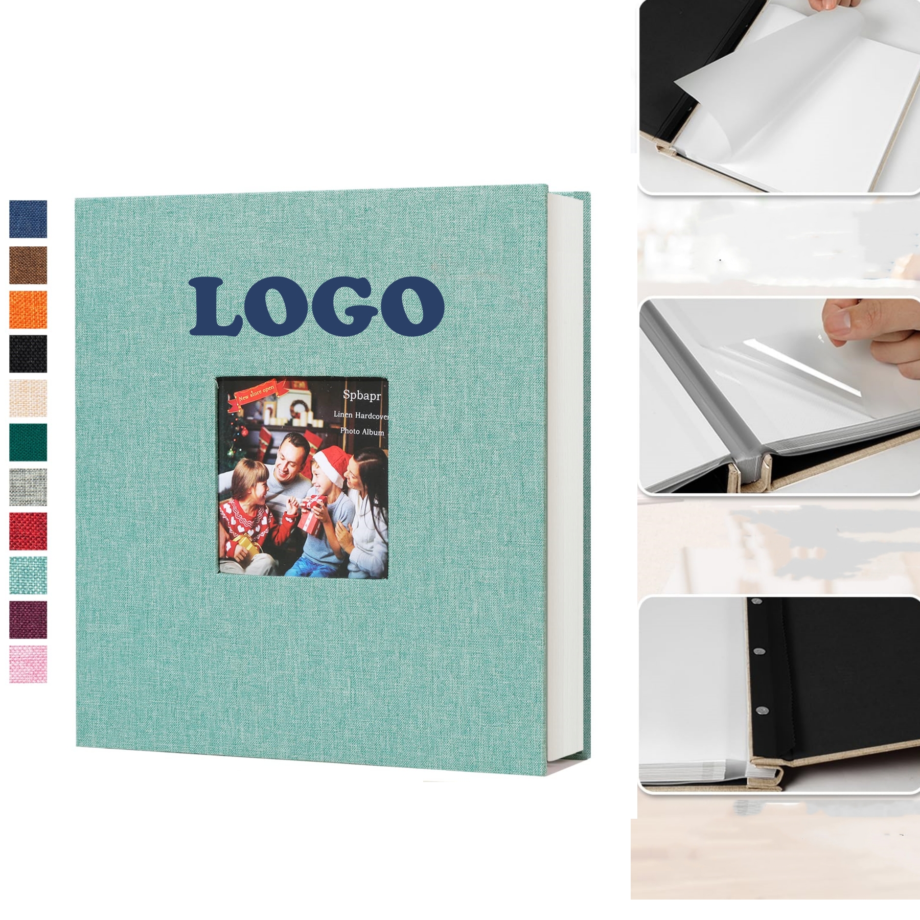Windowed Linen Cover Photo Album 1