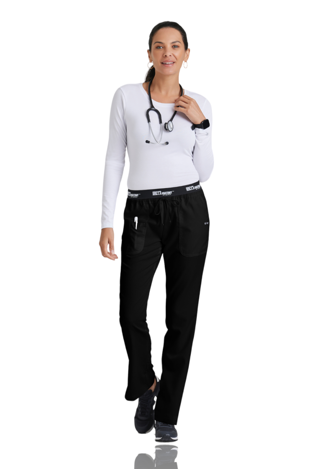 Grey's Anatomy Classic - Women's Three-Pocket Flared Leg Aubrey Scrub Pant 5
