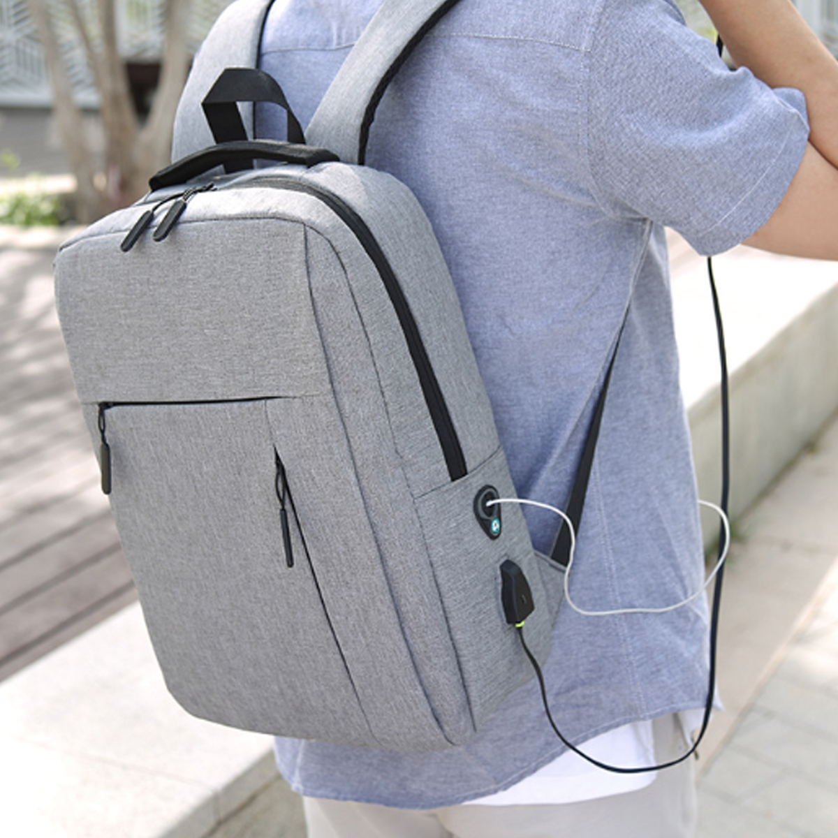 15.6" Laptop Backpack with USB Charging Port 4