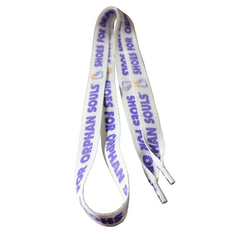 Recycled Polyester Shoelaces (Pair)/ 60"x3/4" - Dye Sublimated 2