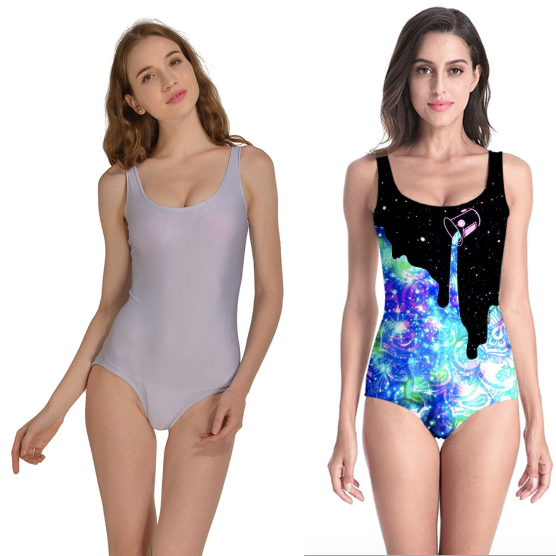 Custom Full-Color Women's One Piece Swimsuits 2
