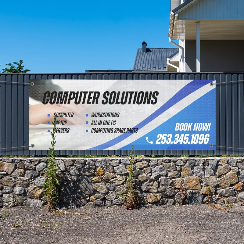 Custom 3' X 8' Mesh Banners 5