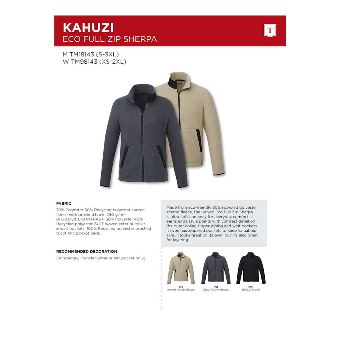 Women's KAHUZI Eco Full Zip Sherpa 22