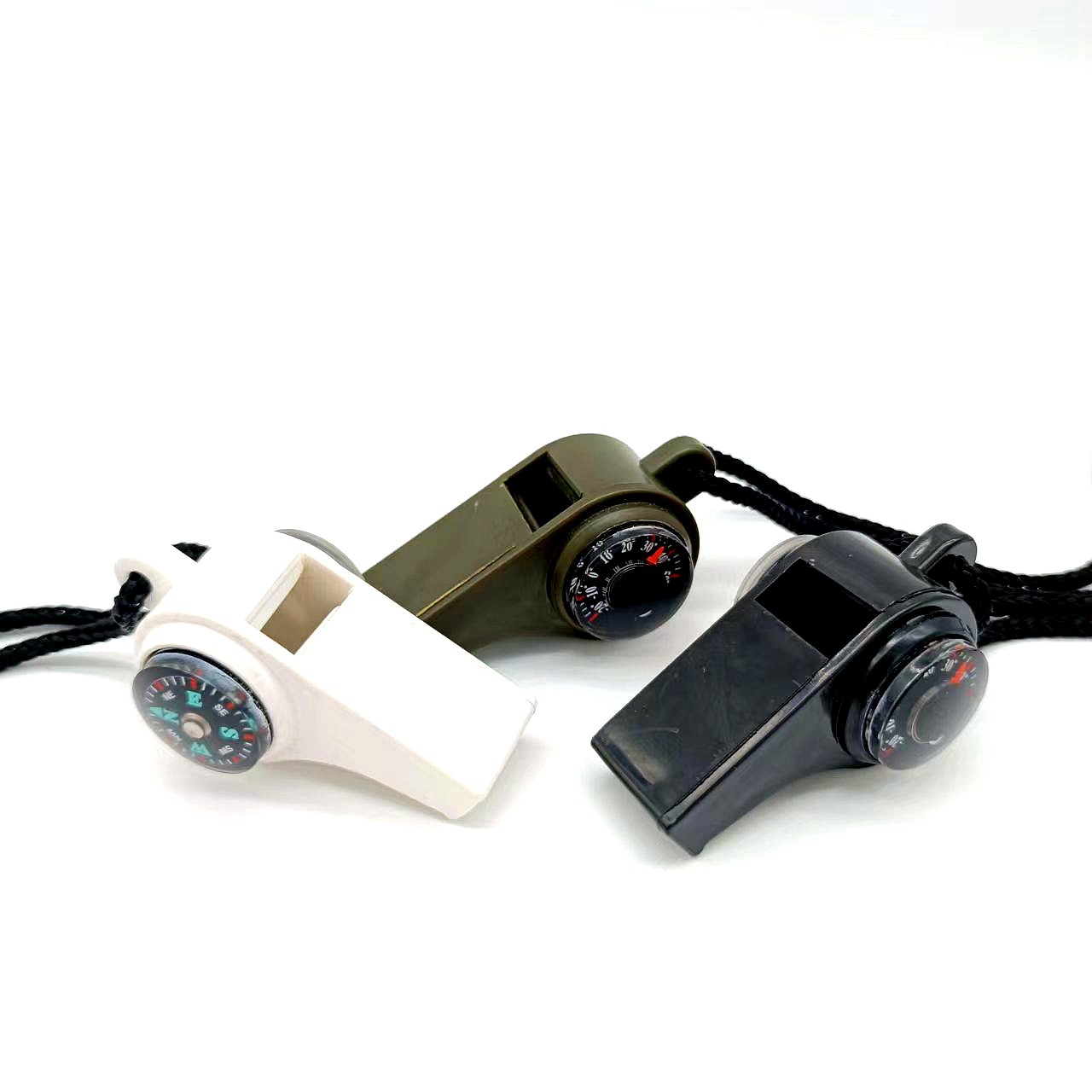 Emergency Compass Thermometer Survival Referee Whistle 3