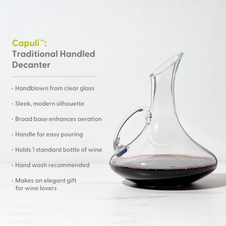 True® Capuli™: Traditional Handled Decanter 3
