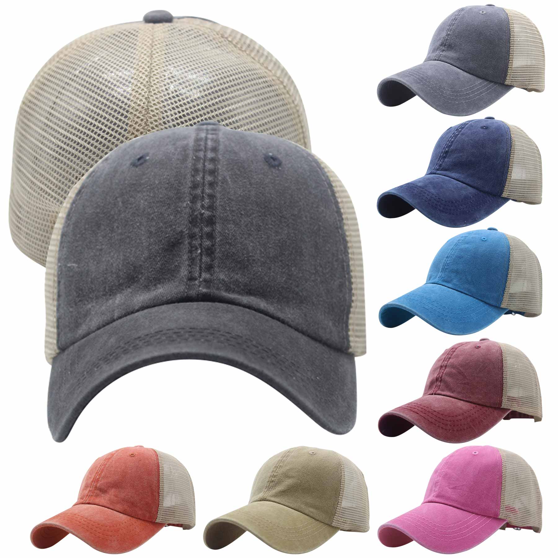 Washed Cotton Baseball Cap 1