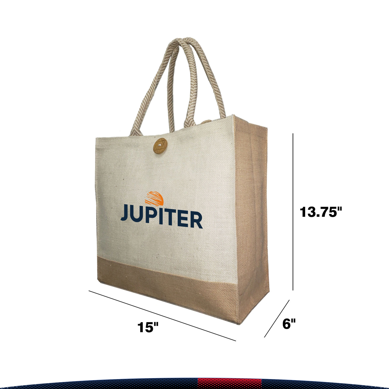 Burno Laminated Jute Tote Bag 4
