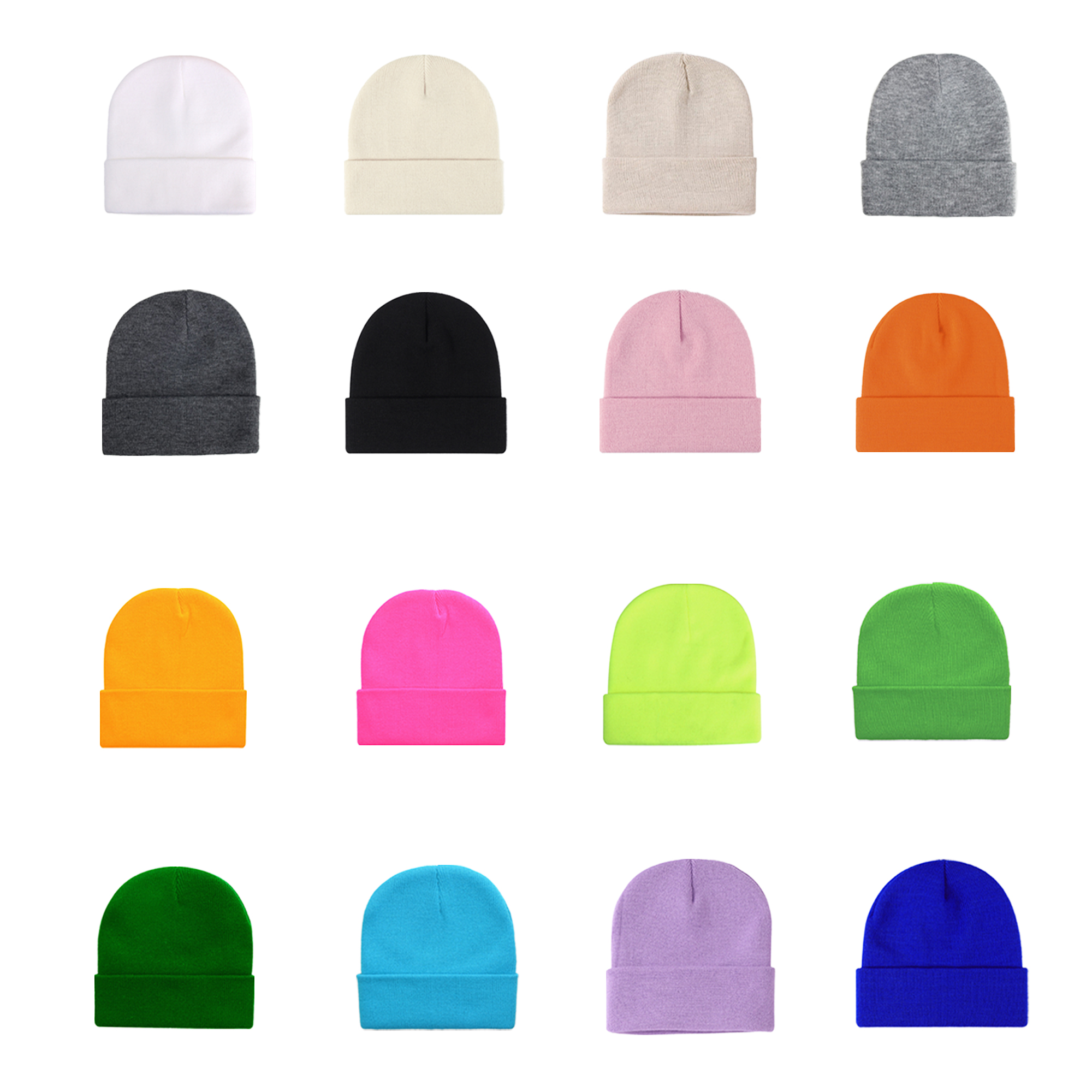 Acrylic Knitted Beanie Hat Cap 4
