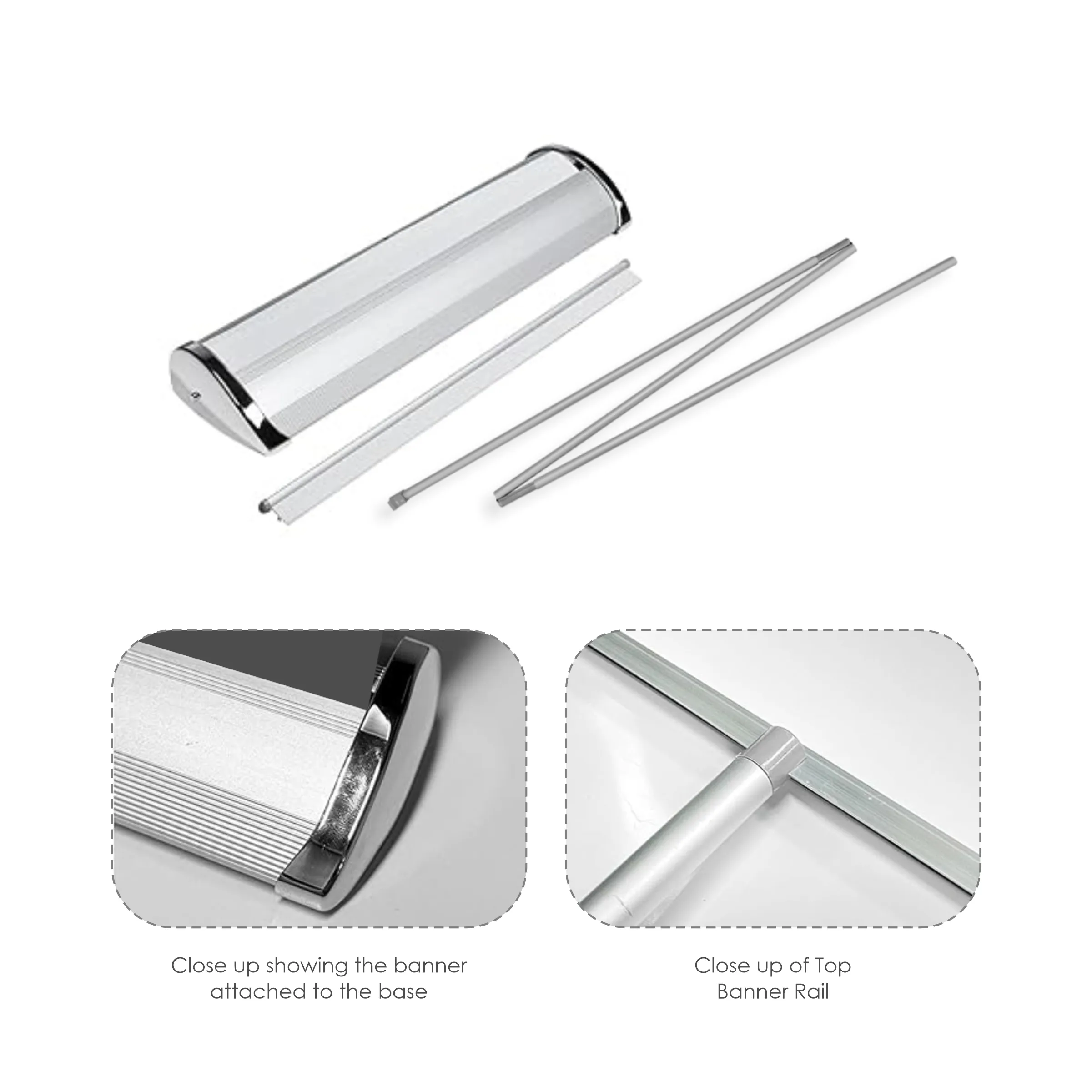 33.25"x78" Deluxe Double-Sided Retractable Banner Kit 4