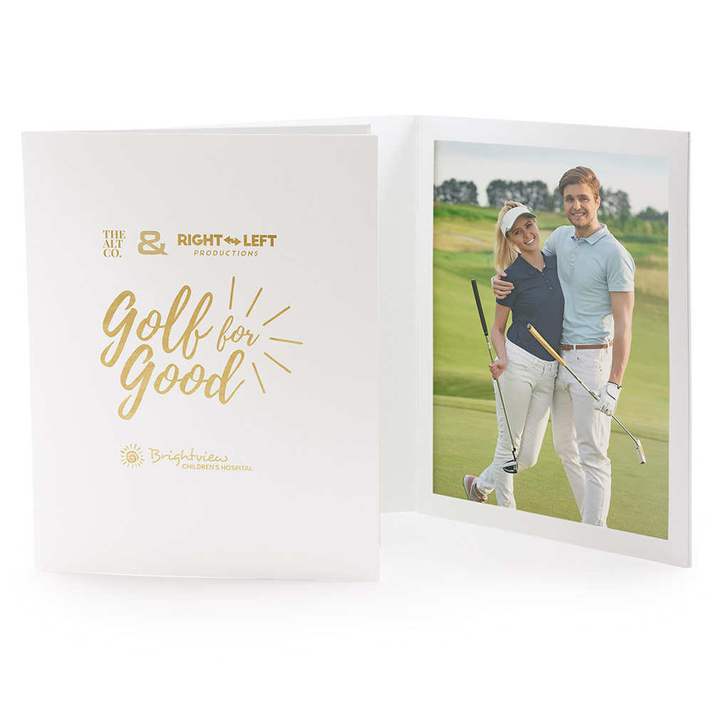 White Photo Folders – 8" x 10" 1