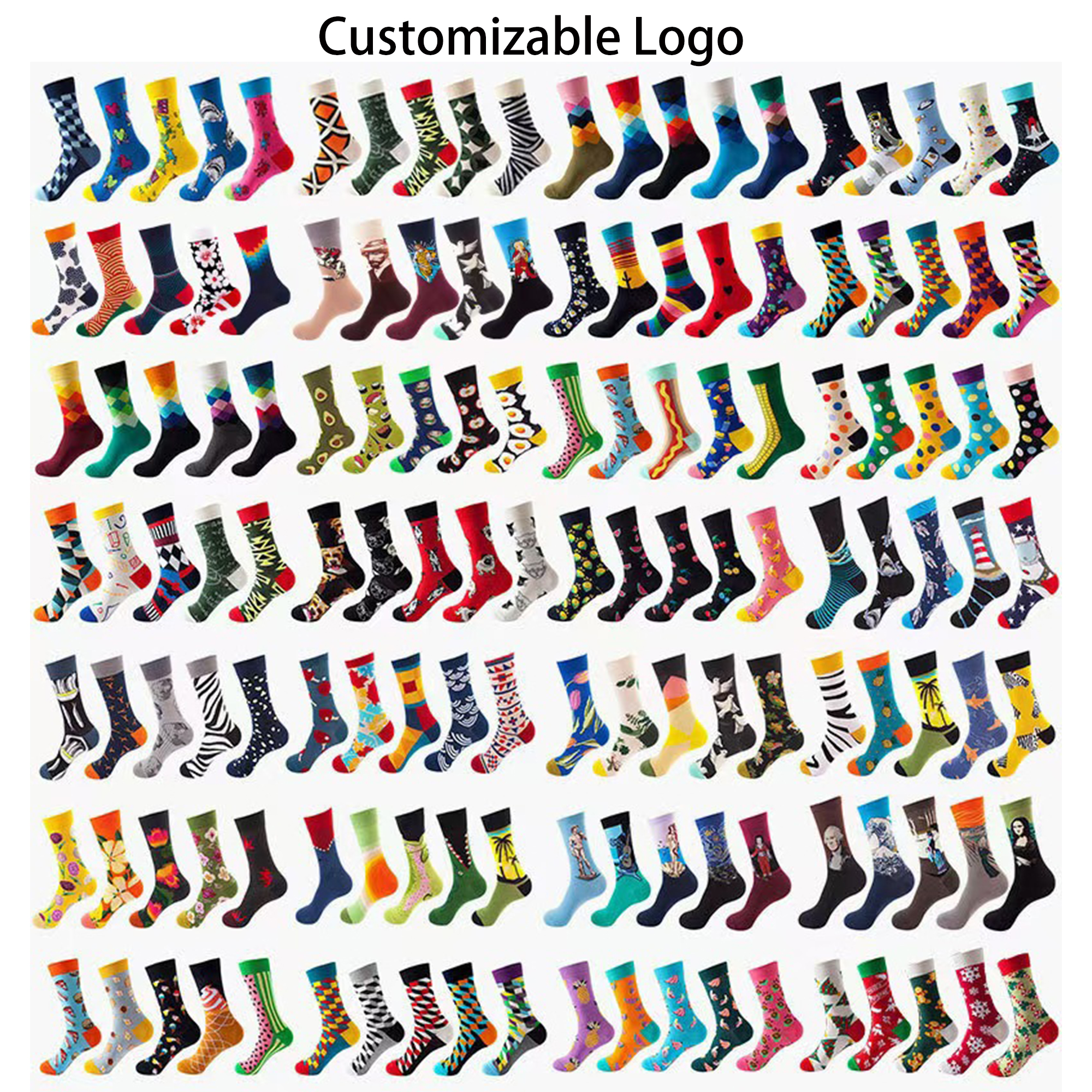 New Autumn And Winter Men's Socks With Customizable Logo 2