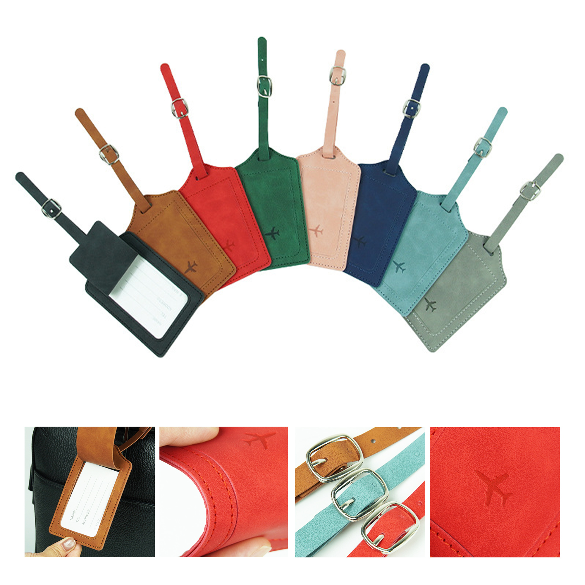 PU Leather Luggage Tag For Suitcases 2