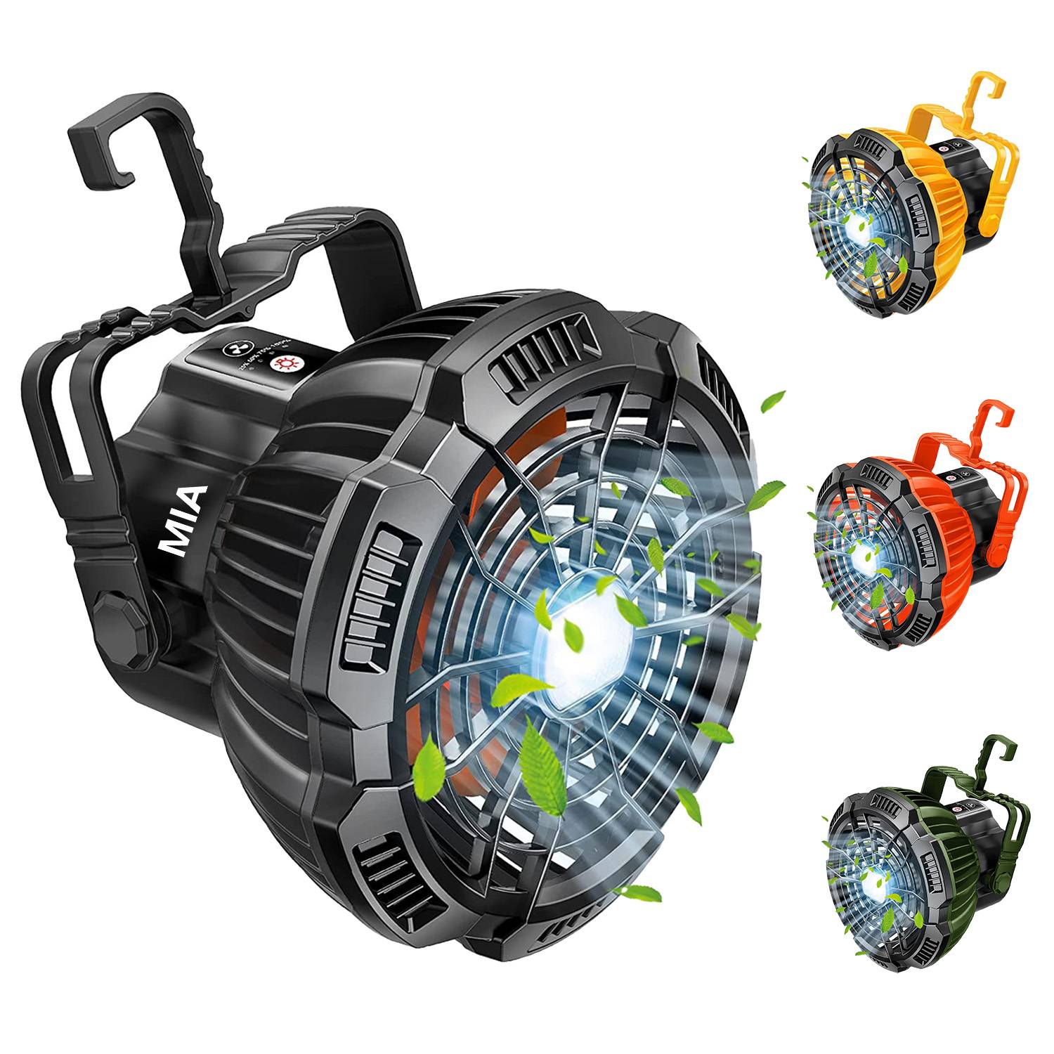 USB Charging Remote Control Fan With Light 2