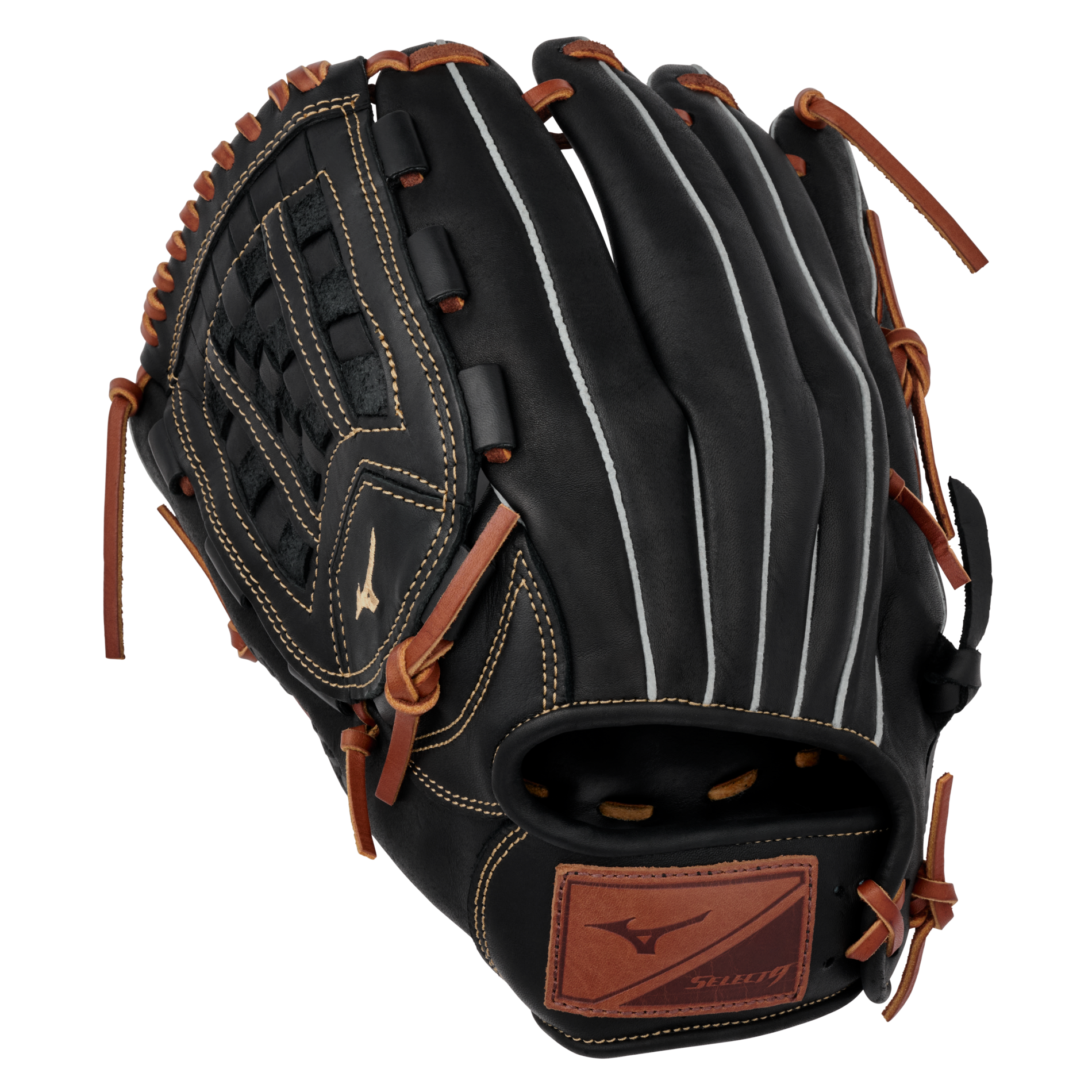 Select 9 Pitcher Baseball Glove 12", Arched Tartan Web, BioSoft Leather, Center Pocket Design 6