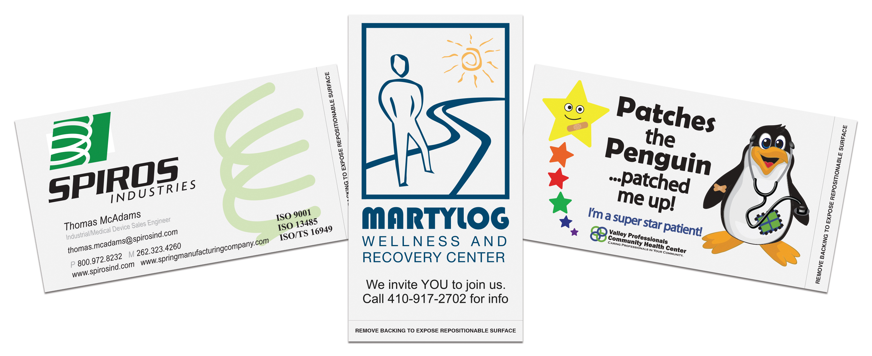 Repositionable Business Card 2