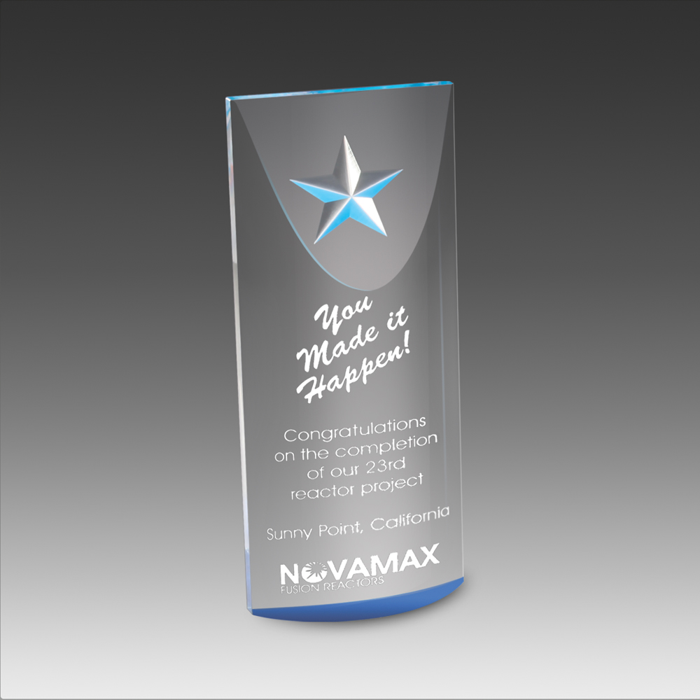 StarLite Tower Award w/Carved Star (3"x7"x1") 1