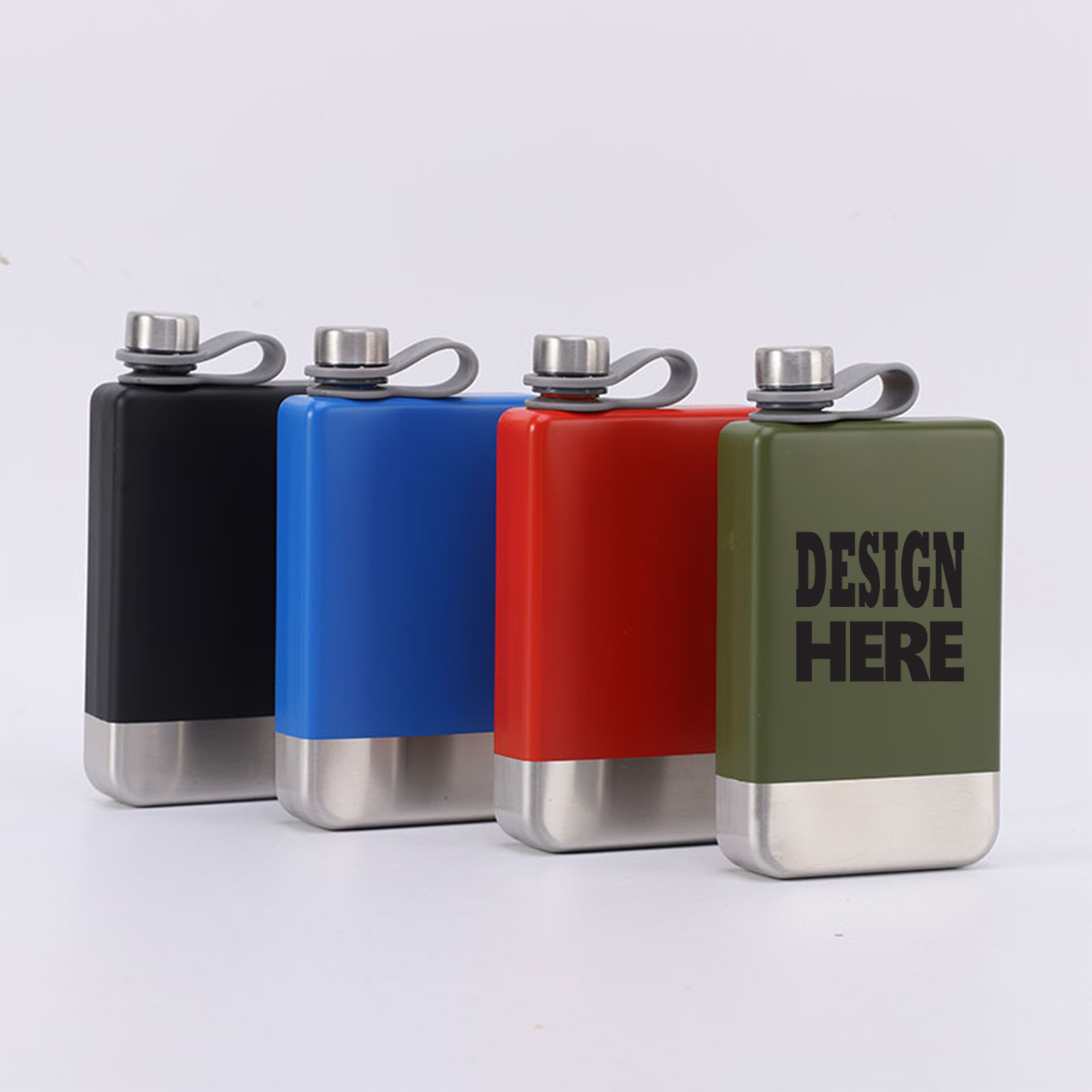 Portable Stainless Steel Painted Flask 2