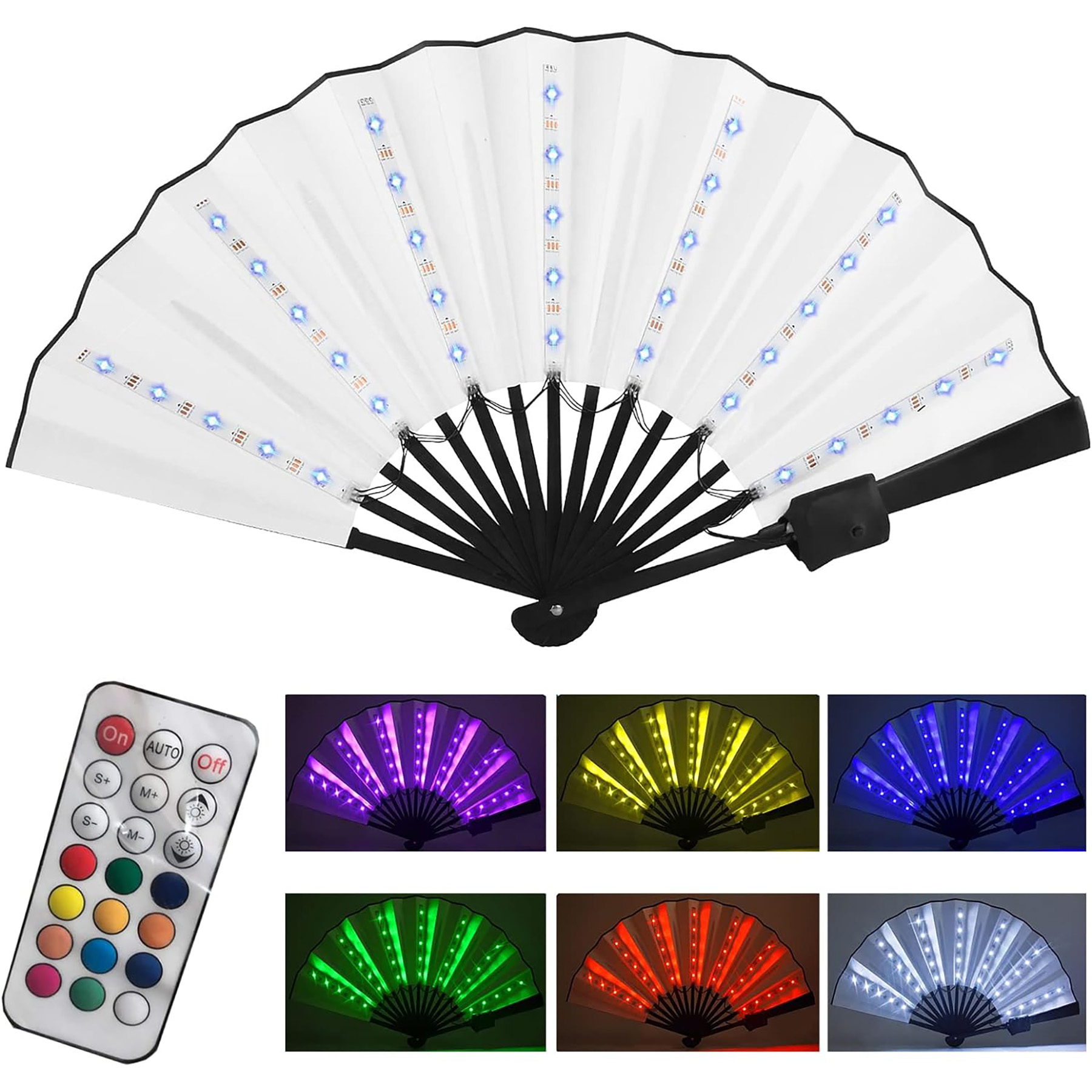 Party LED Glowing Colorful Fan 3