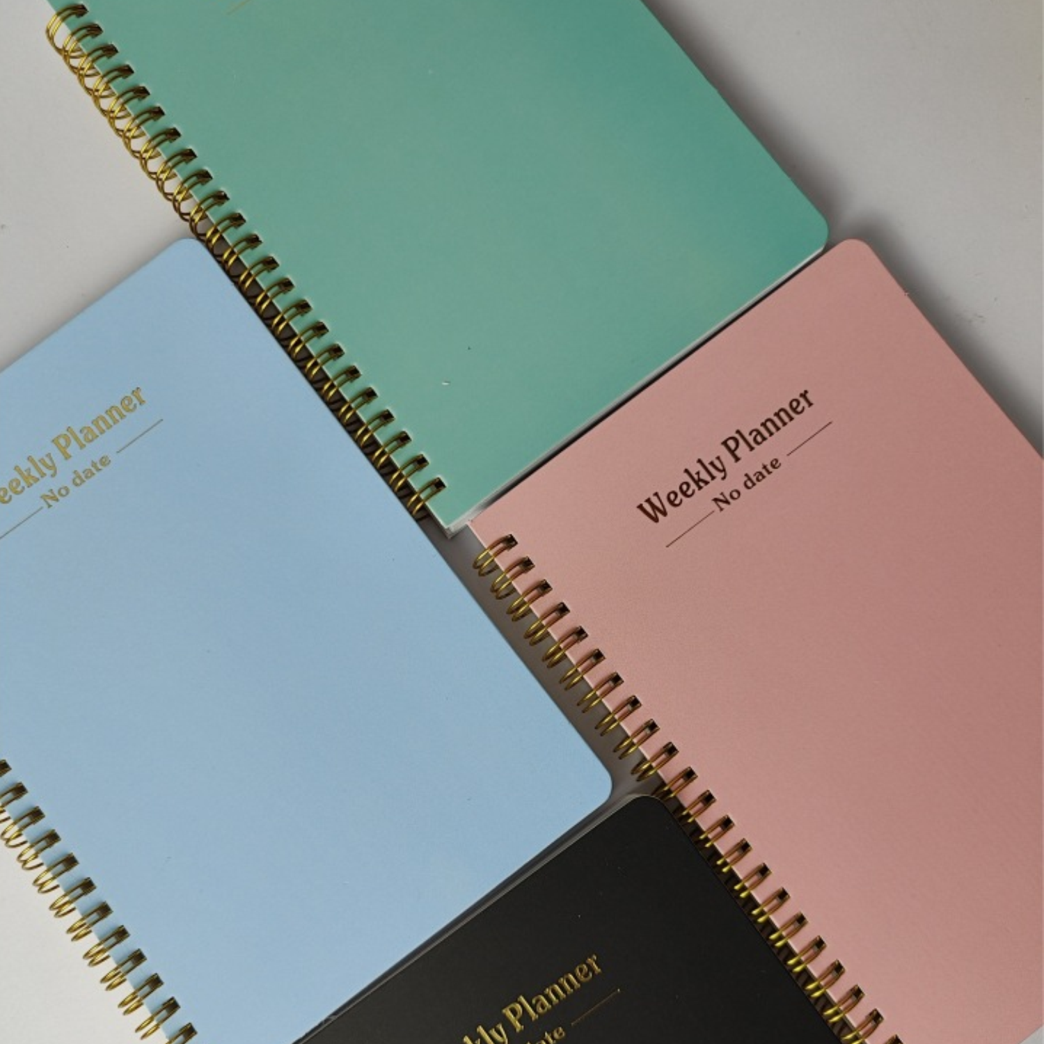 A5 Weekly Planner Spiral Hardcover Notebook w/ Elastic Band 7
