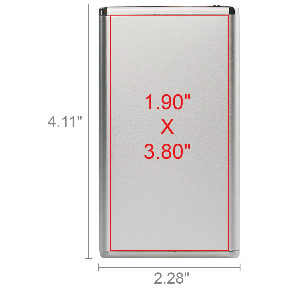 Winnemac Sleek Metallic Slim 3000mAh Power Bank 5