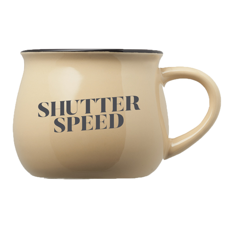 12 oz. Two-Tone Glossy Pottery Custom Coffee Mug 9