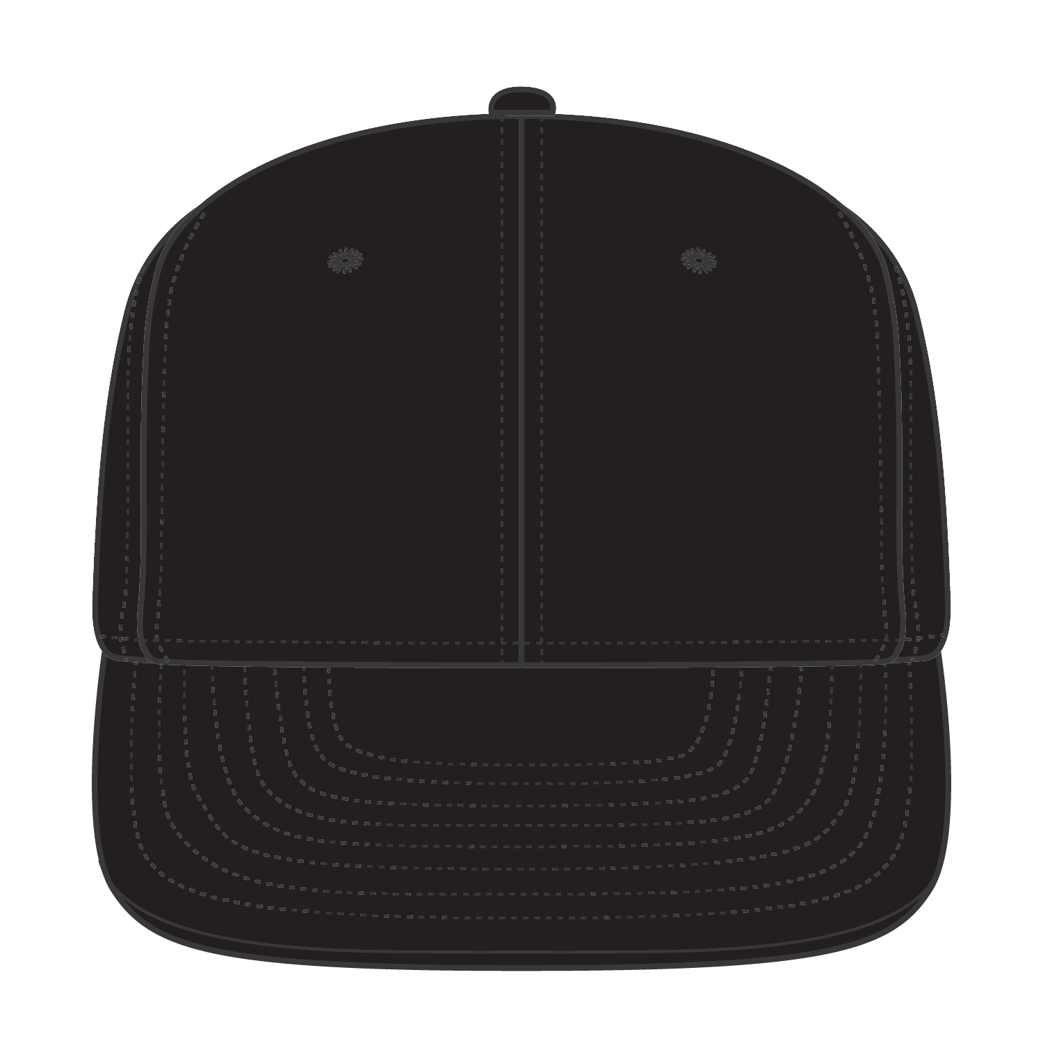 OTTO CAP® OTTO FIT® 6 Panel Pro Style Fitted Cap 1