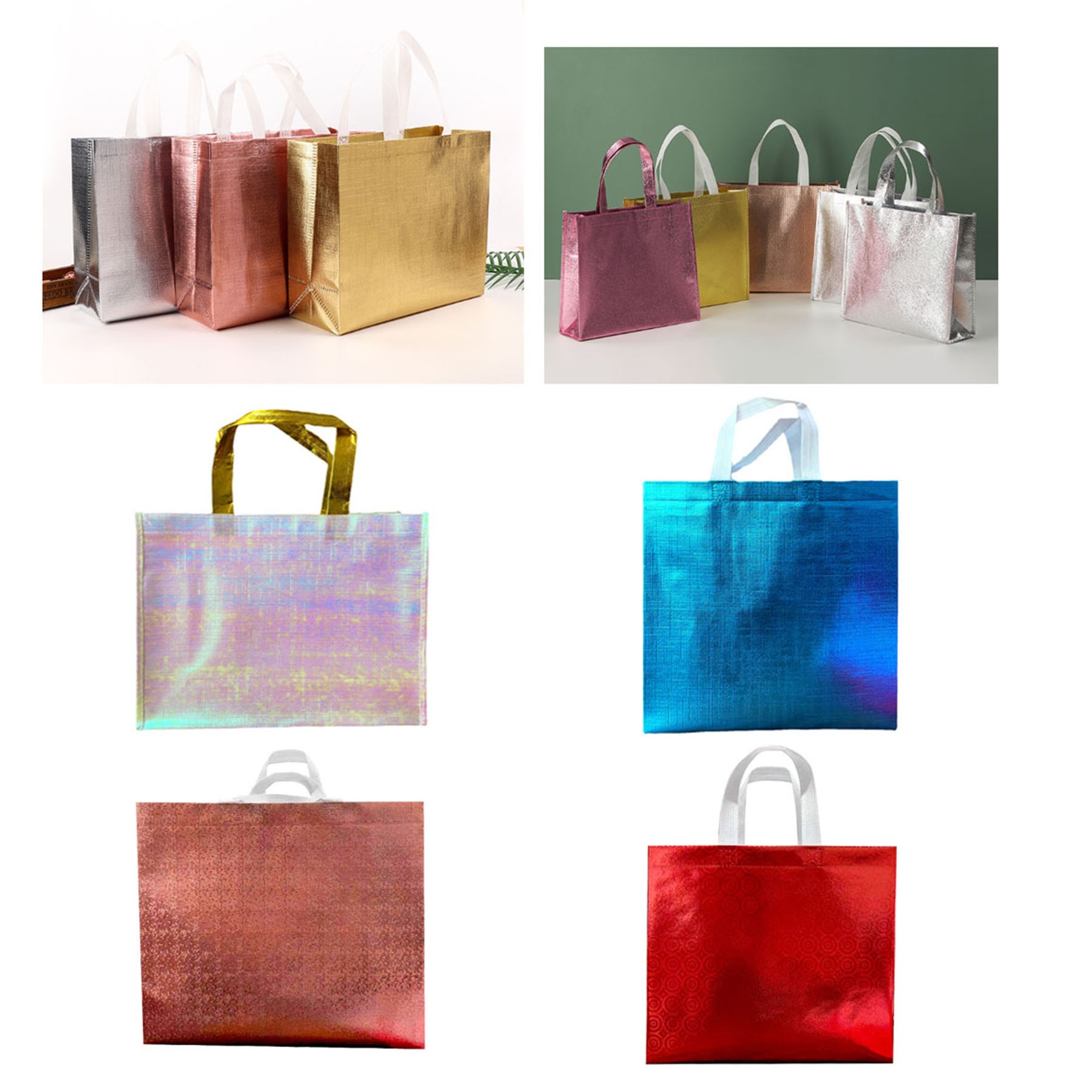 Reusable Non Woven Foldable Shopping Bag All Over Printing 2