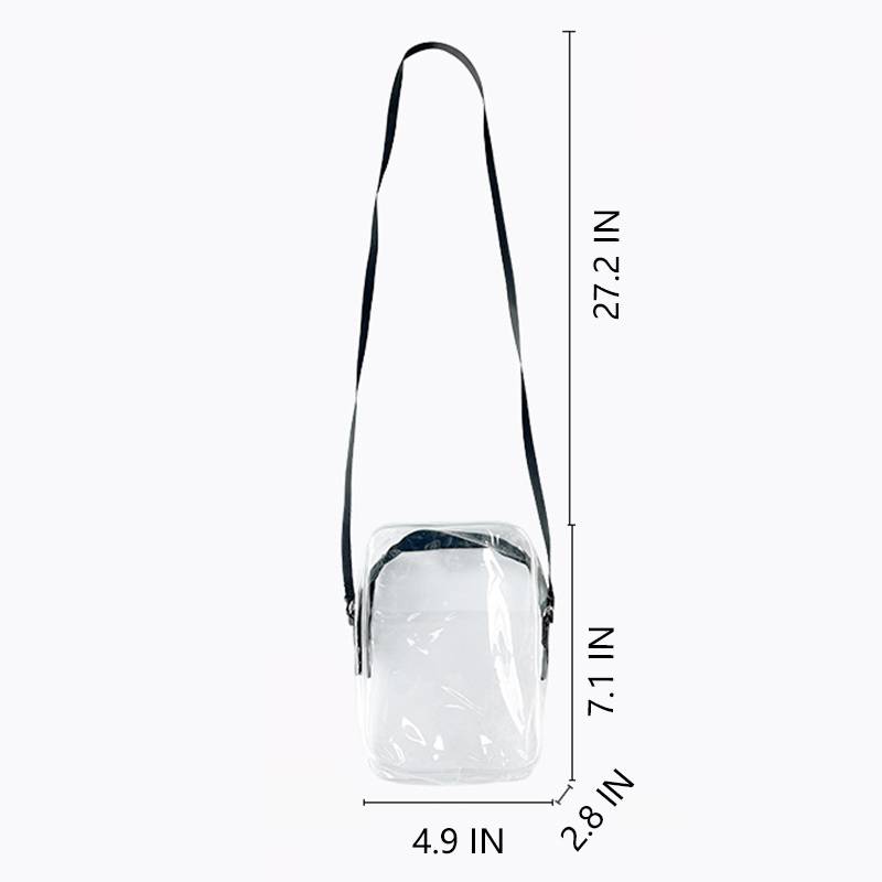 Custom Fashion PVC Transparent Crossbody Phone Bag 4