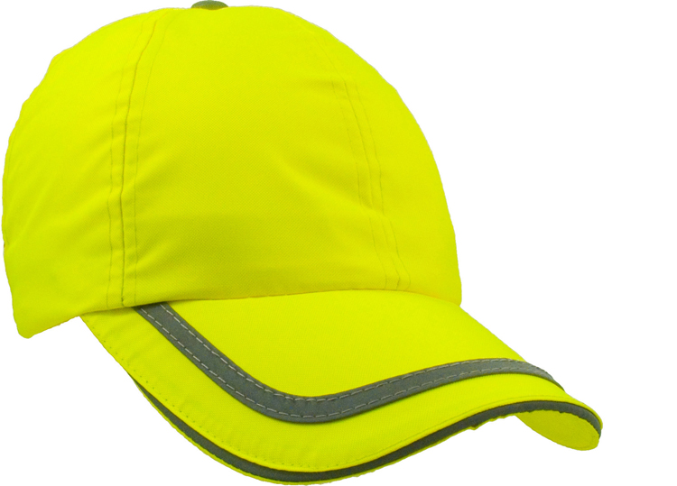 6 Panel Fluorescent Polyester Safety Cap 5