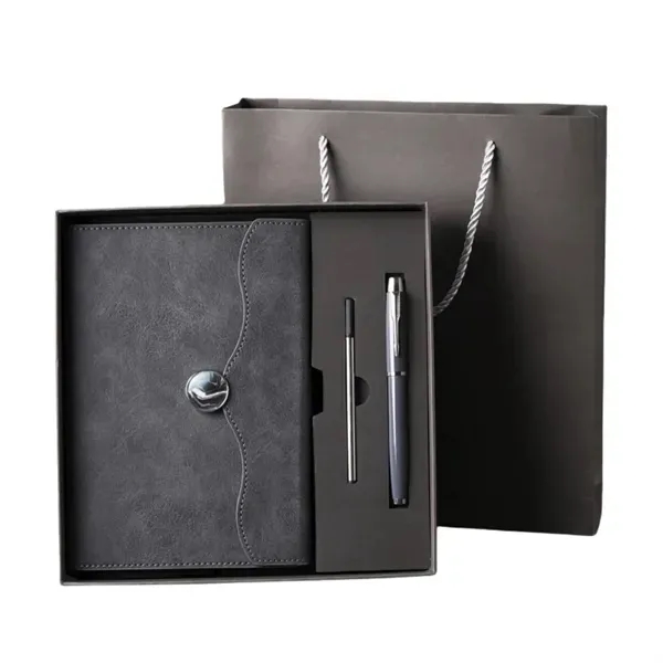 Stylish Leaf Pattern Notebook Set 8