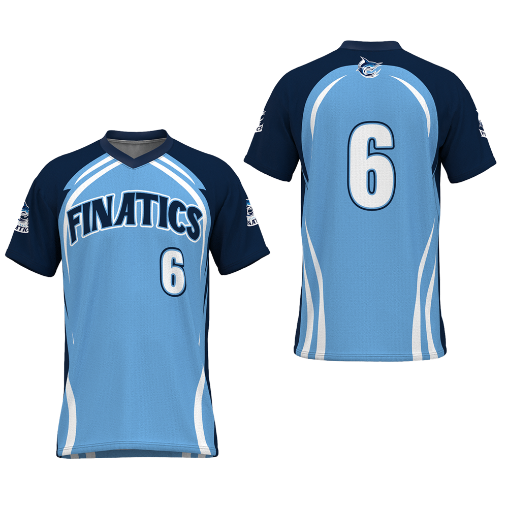 Men's Baseball V-Neck Pinhole Mesh Jersey 2