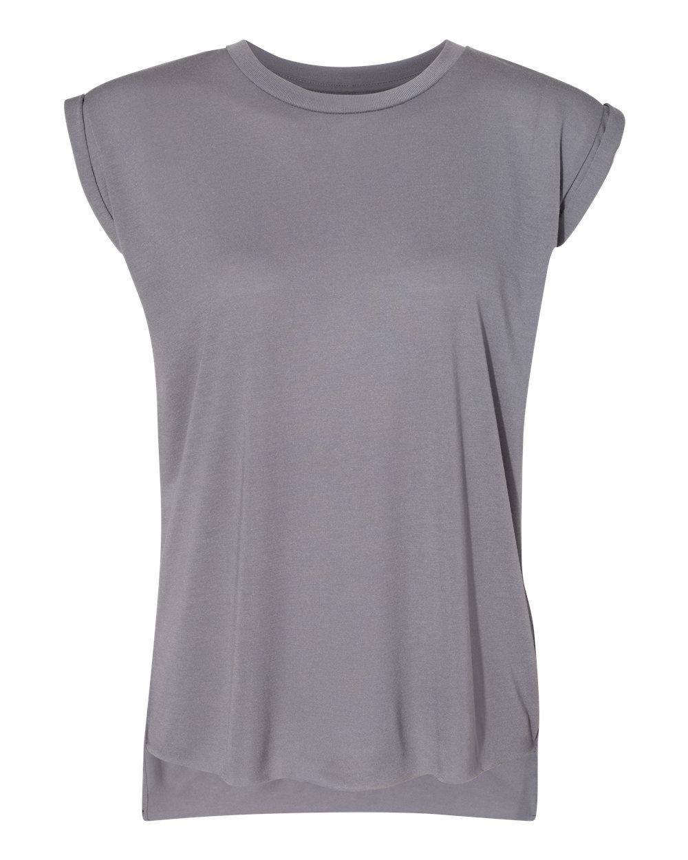 Women's Flowy Rolled Cuffs Muscle Tee - 8804 12