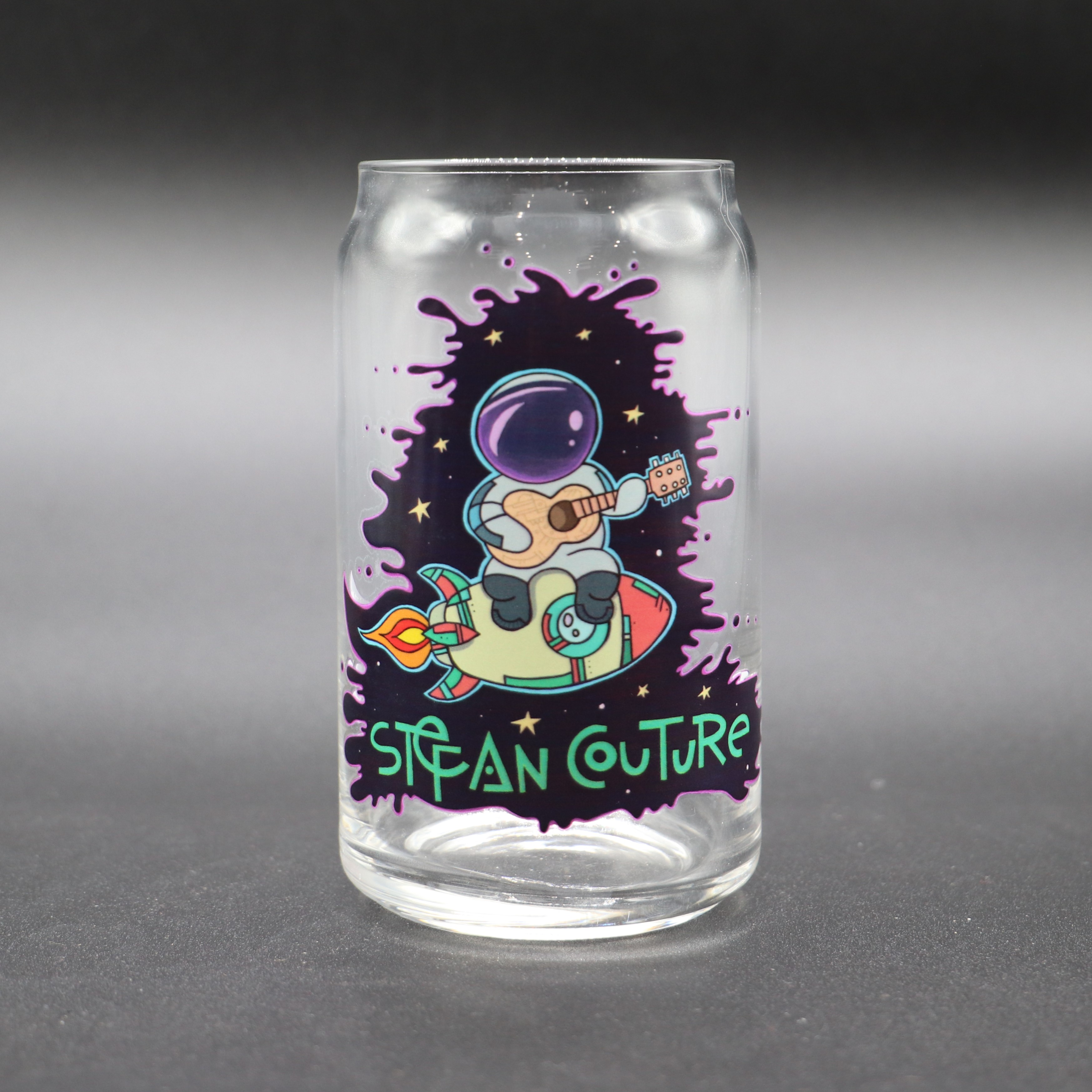 16 oz Can Glass Digital Full Color Printed