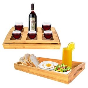 Bamboo Wine Tray 2