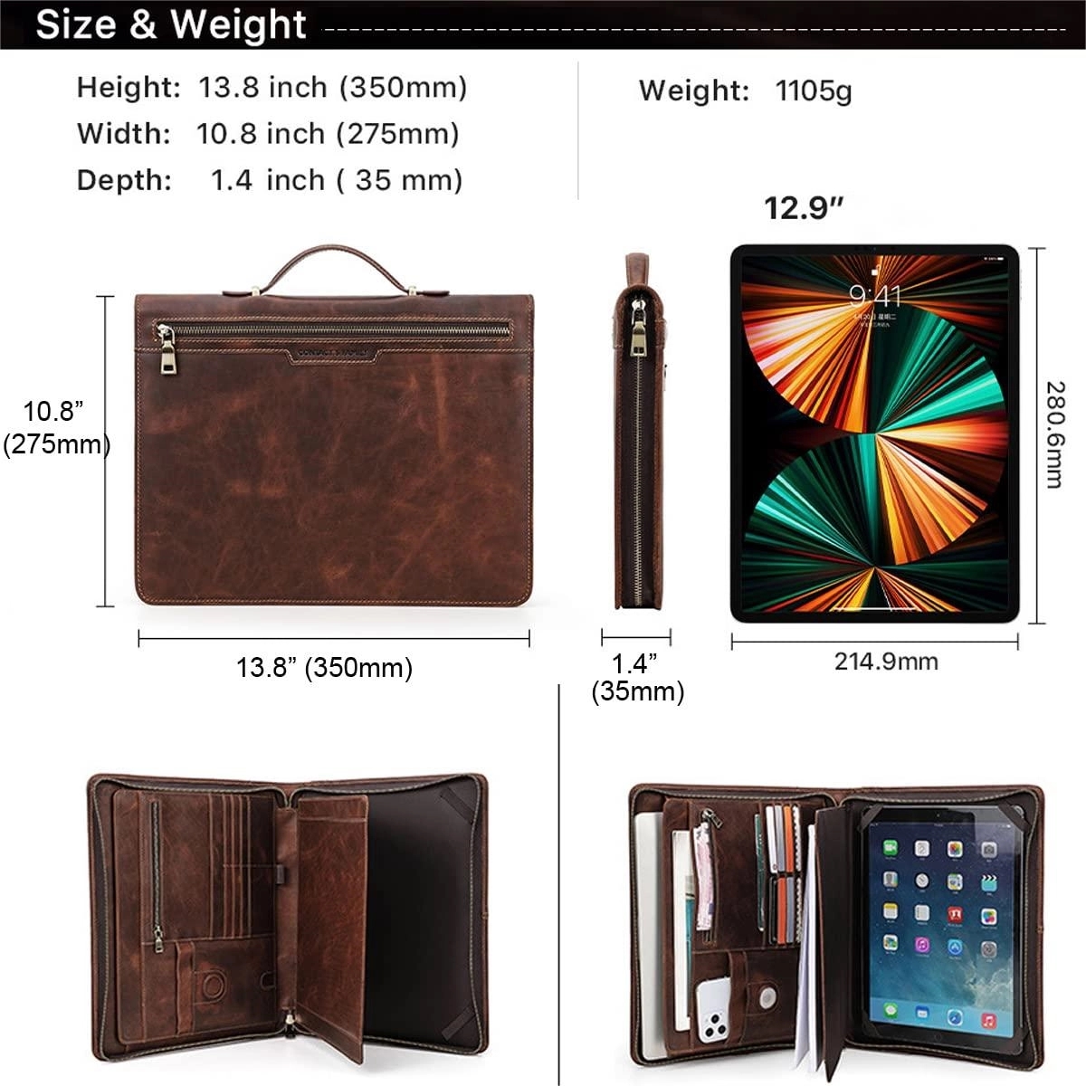Genuine Leather Padfolio 4