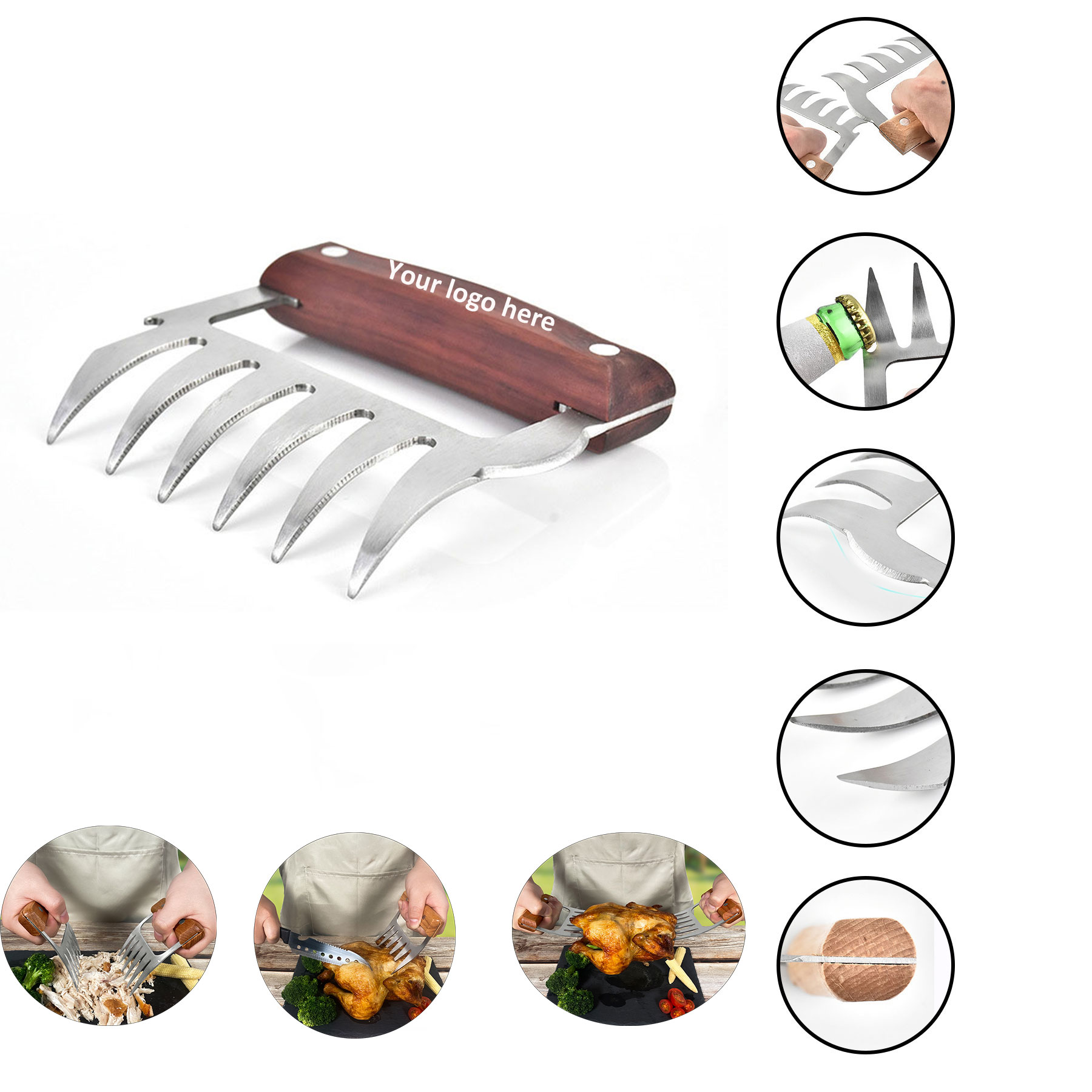 Metal Meat Shredder Claws BBQ Tool 2
