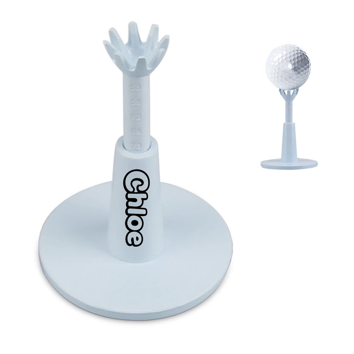 Adjustable Height Flexible Plastic Golf Tee