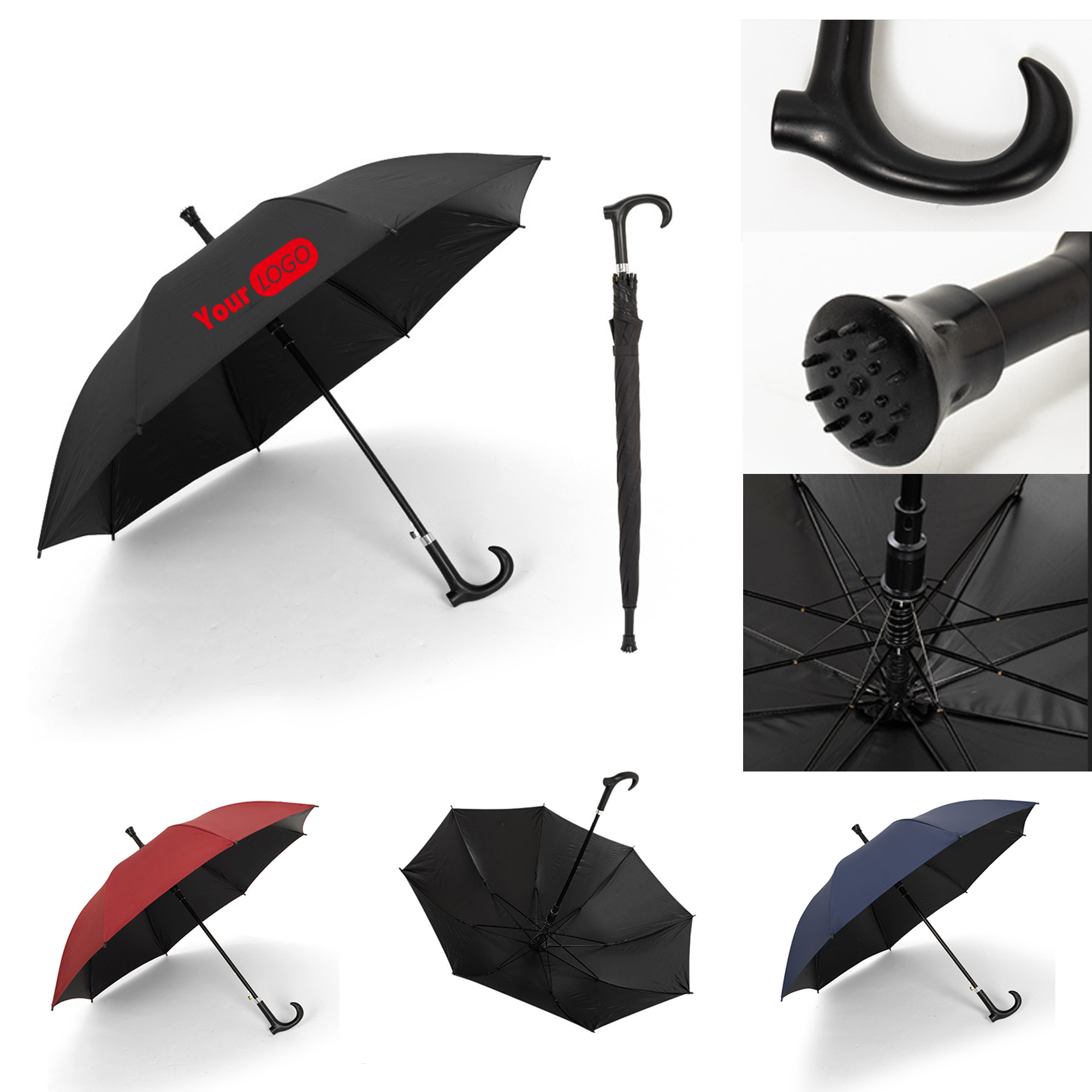 Hiking Umbrella With Anti-Slip Base And Custom Logo Option 1