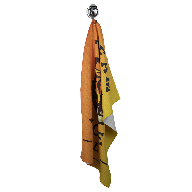 "The Eagle" Full-Color Waffle Weave Golf Towel w/Hook 6