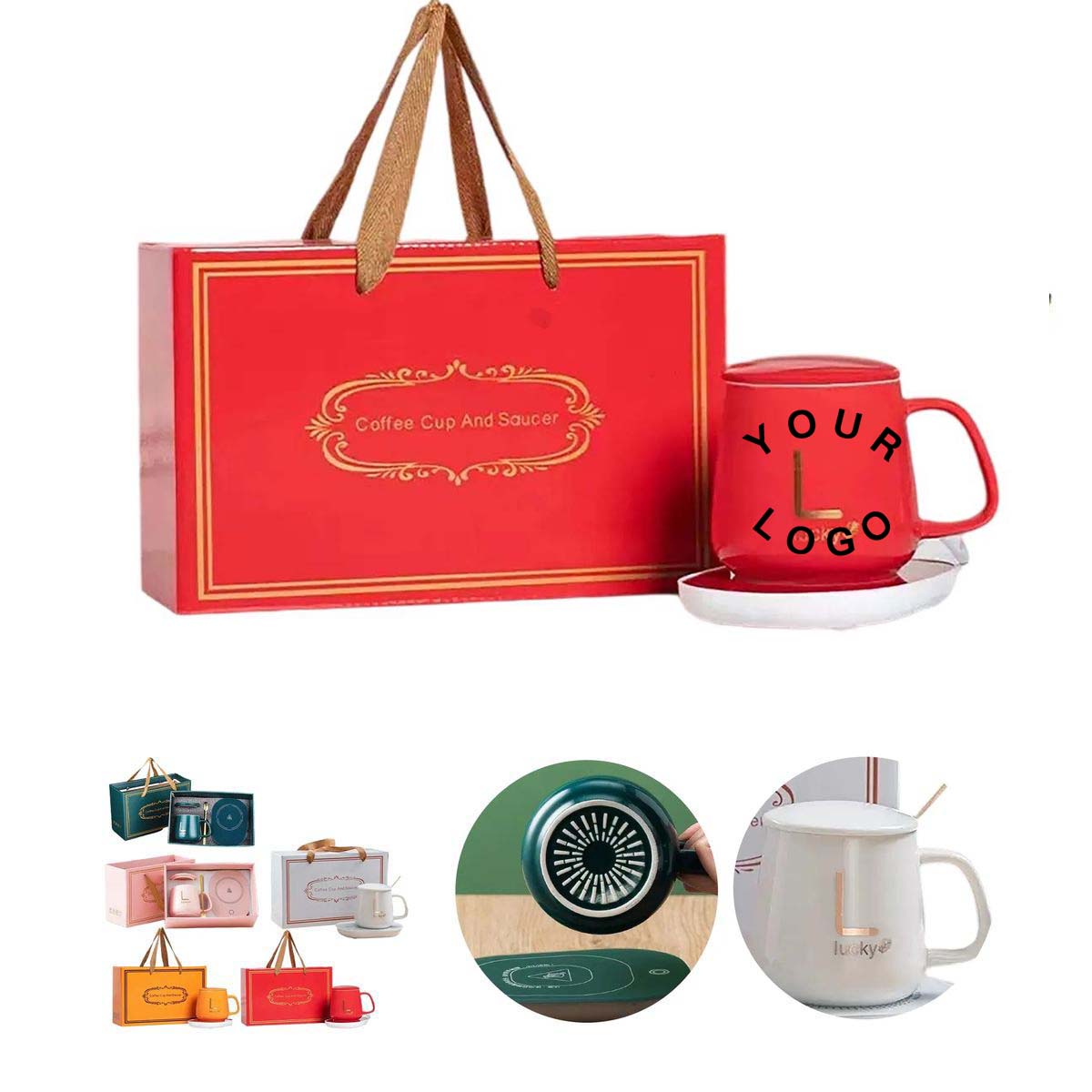 Coffee Mug Gift Box with Spoon and Pad 2
