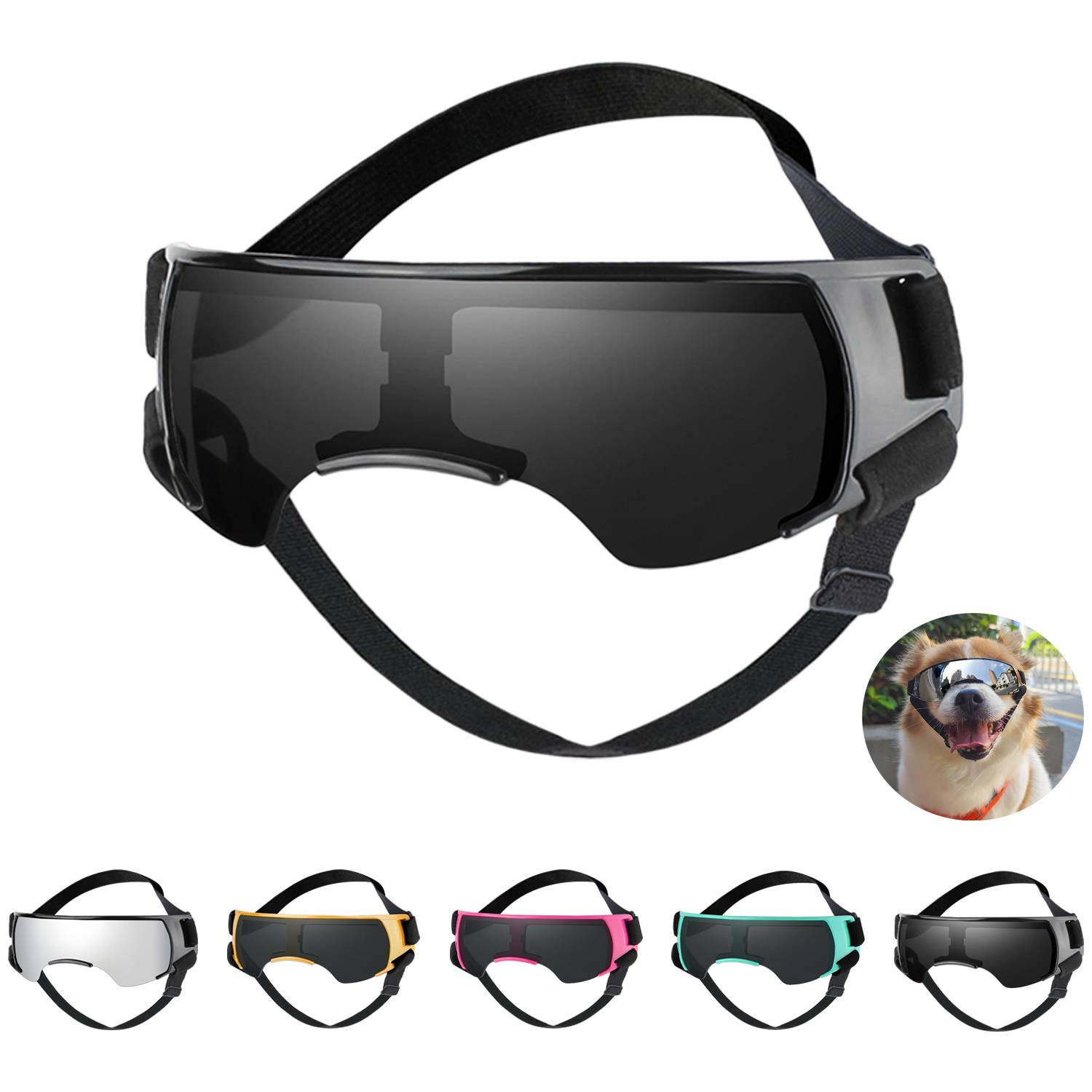 Adjustable UV Protection Dog Goggles 3