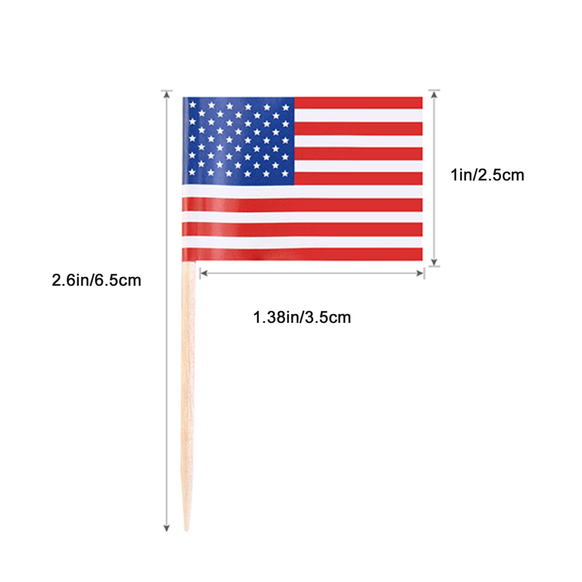 Custom Full Color Toothpick Flag 2