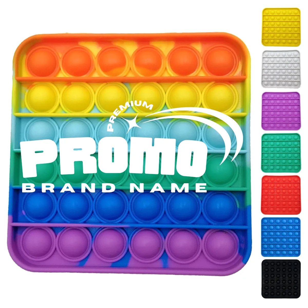 Tie Dye Full Bleed Print Push Bubble Fidget Sensory Toy 3