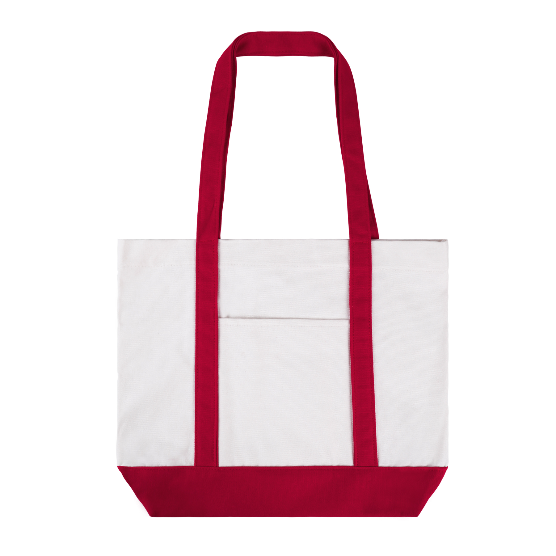 12 Oz Cotton Boat Tote Bag Front Pocket W/ Gusset 1