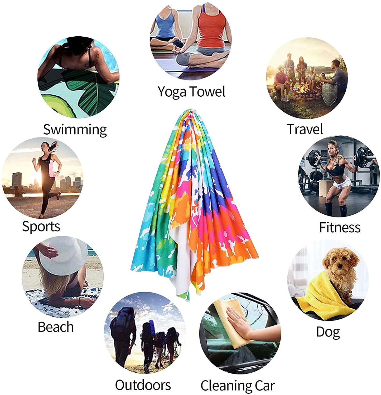 Full Color Beach Towel 3